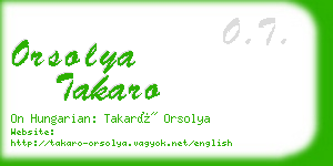 orsolya takaro business card